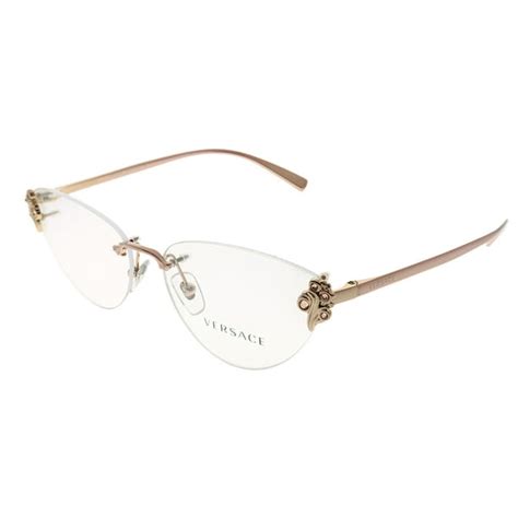 women versace black tortoise half rimlesss frane|Women's Designer Glasses & Eyeglass Frames .